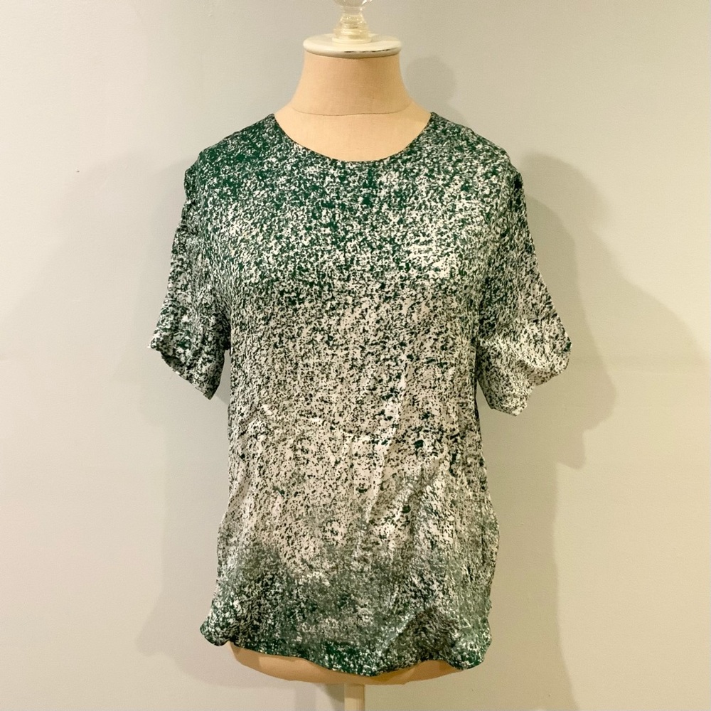& Other Stories Green Ombré Blouse